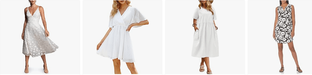 white beach dresses for women